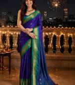 Embroidered pure cotton designer kanjeevaram saree