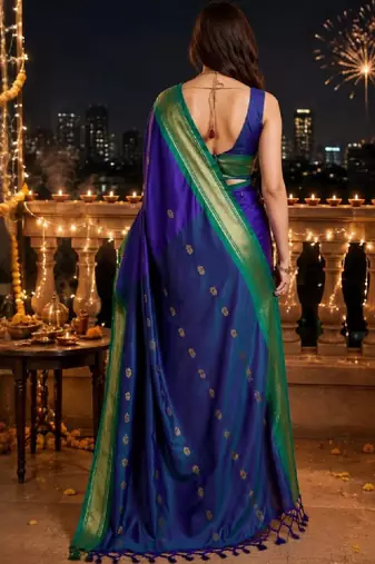 Embroidered pure cotton designer kanjeevaram saree