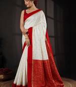 Woven design zari art silk kanjeevaram saree