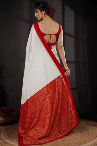 Woven design zari art silk kanjeevaram saree