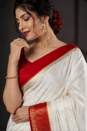 Woven design zari art silk kanjeevaram saree