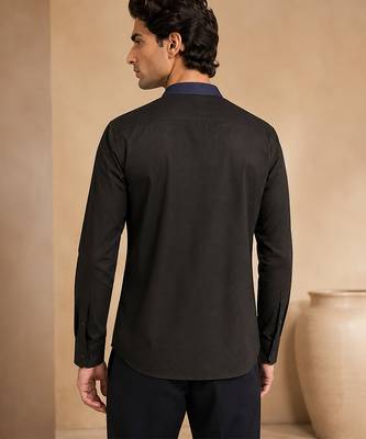 Black malai cotton shirt 2