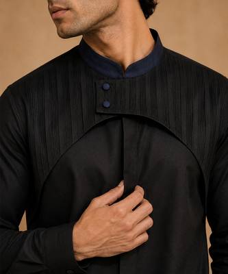 Black malai cotton shirt 5