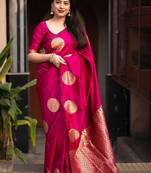 Woven design zari art silk designer kanjeevaram saree