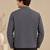 Charcoal grey malai cotton bomber jacket