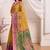 Kalamkari aari work silk blend designer kanjeevaram saree