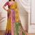 Kalamkari aari work silk blend designer kanjeevaram saree