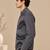 Charcoal grey malai cotton bomber jacket