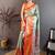Floral zari silk blend designer kanjeevaram saree