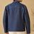 Indigo blue bemberg silk bomber jacket