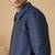 Indigo blue bemberg silk bomber jacket