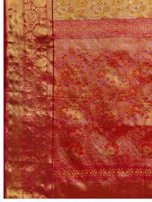 Woven design zari silk blend designer kanjeevaram saree 4