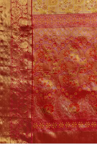 Woven design zari silk blend designer kanjeevaram saree