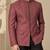 Rosewood brown cotton silk bandhgala