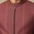Rosewood brown cotton silk bandhgala