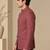 Rosewood brown cotton silk bandhgala