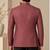 Rosewood brown cotton silk bandhgala