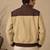 Chestnut brown and beige matka cotton bomber jacket