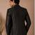 Black bemberg silk blazer