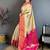 Floral zari silk blend designer kanjeevaram saree
