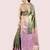 Floral zari silk blend heavy work kanjeevaram saree