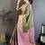 Floral zari silk blend heavy work kanjeevaram saree