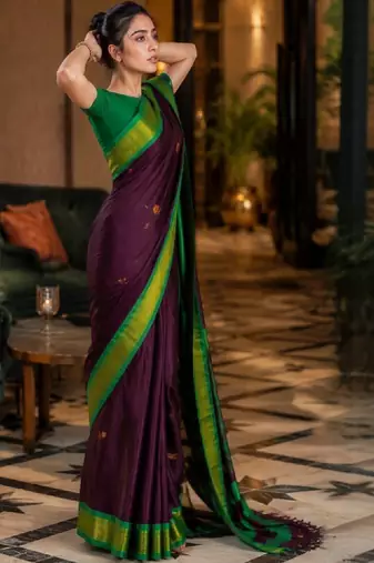 Zari pure cotton kanjeevaram saree