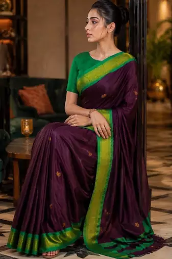 Zari pure cotton kanjeevaram saree