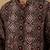 Black and maroon cotton kurta set