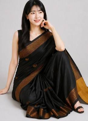 Pure cotton kanjeevaram saree 1