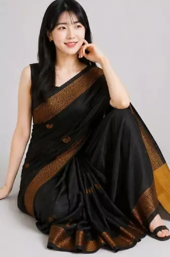 Pure cotton kanjeevaram saree