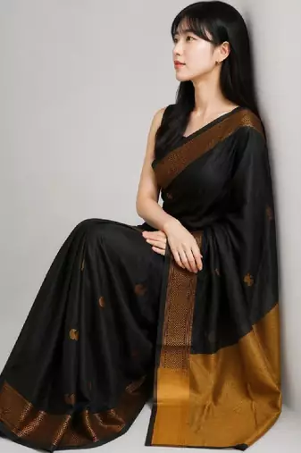 Pure cotton kanjeevaram saree