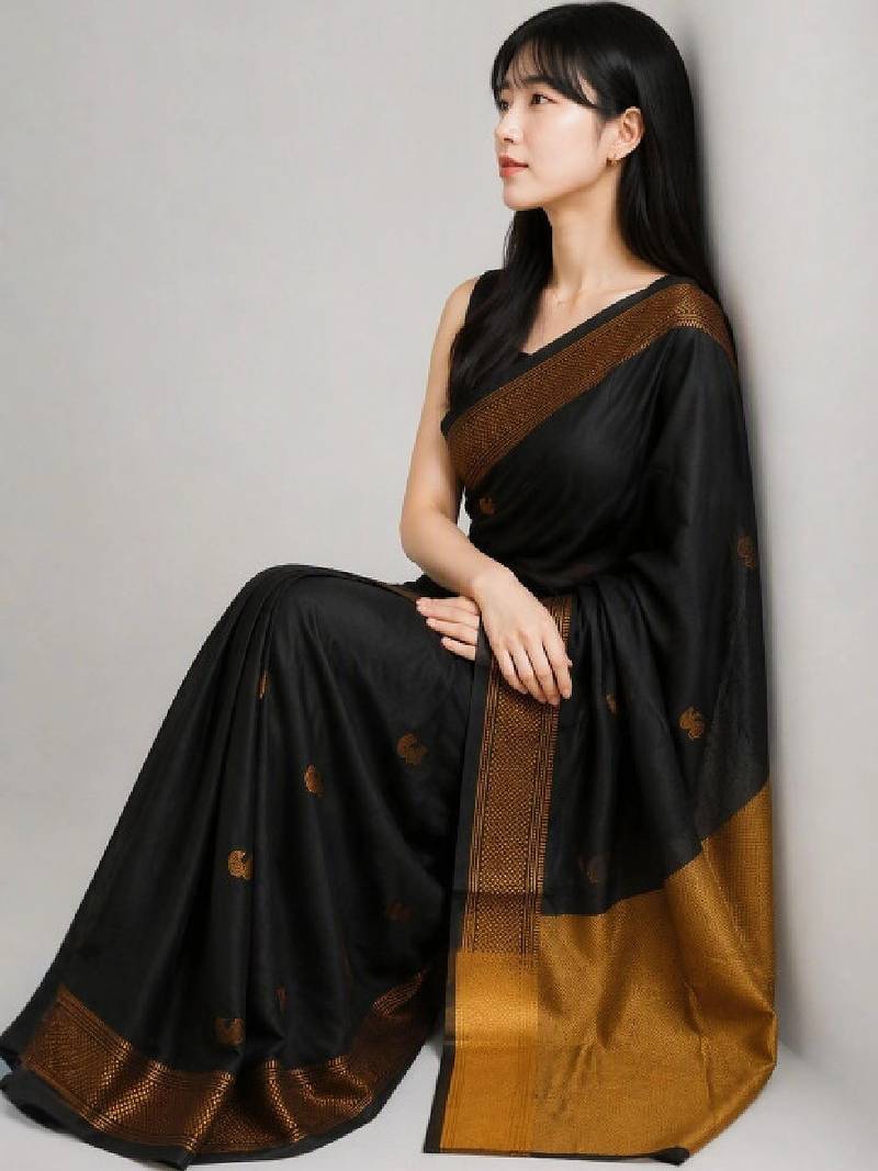 Pure cotton kanjeevaram saree