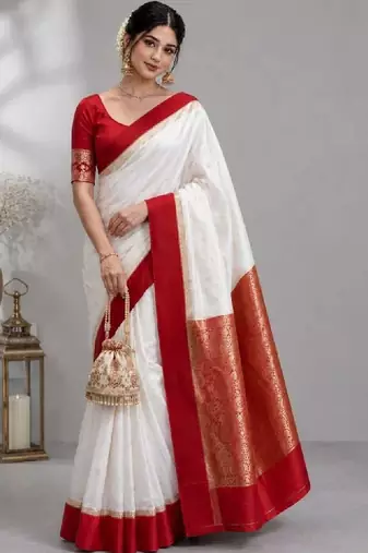 Paisley zari art silk kanjeevaram saree