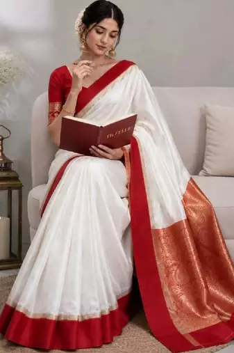 Paisley zari art silk kanjeevaram saree