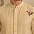 Beige cotton silk kurta set