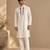 Ivory bemberg silk kurta set
