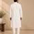 Ivory bemberg silk kurta set