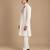 Ivory bemberg silk kurta set