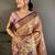 Woven design zari silk blend kanjeevaram saree