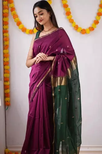 Woven design zari art silk designer kanjeevaram saree