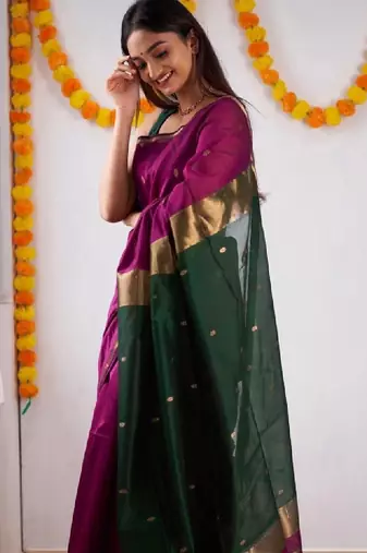 Woven design zari art silk designer kanjeevaram saree