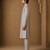 Silver grey cotton silk sherwani