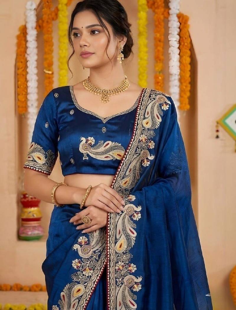 Zari pure georgette kanjeevaram saree