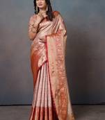 Woven design zari art silk banarasi saree