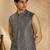 Blue and yellow linen jacket