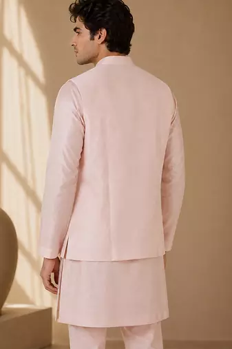 Baby pink bemberg silk jacket