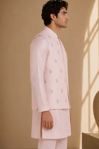 Baby pink bemberg silk jacket