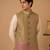Olive gold silk jacket