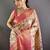 Woven design zari silk blend handloom kanjeevaram saree